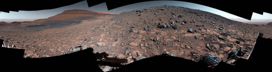 captura 360 graus feita pelo Rover Curiosity