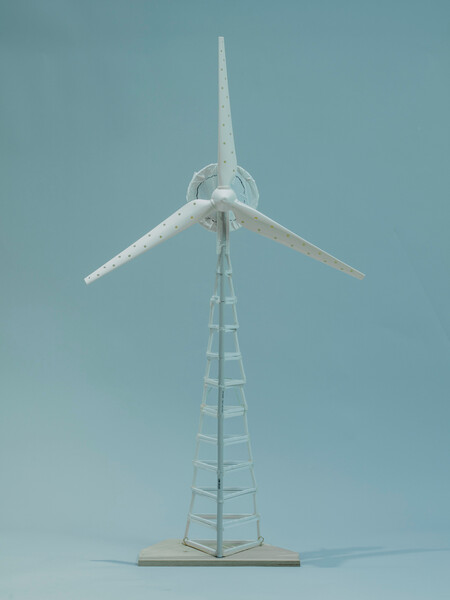 Protótipo em escala reduzida da turbina eólica