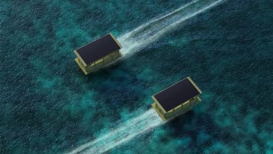 Empresas criaram um táxi aquático feito de bambu