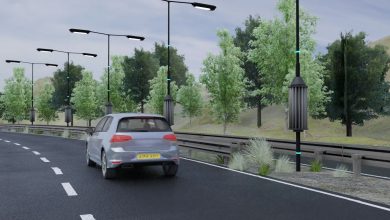 Turbina gera energia com vento dos veículos