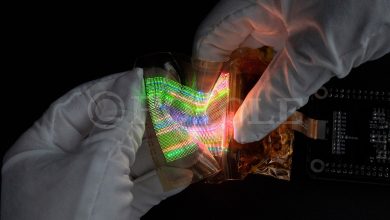 Tela micro-LED foi criada e se estica e aumenta em até 130%