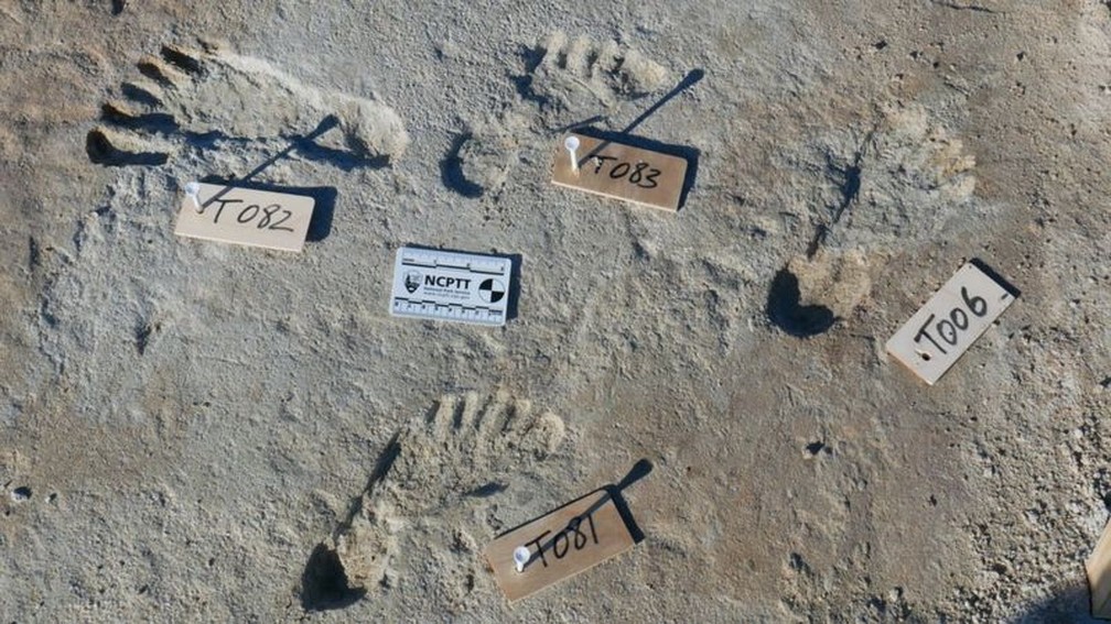 Pegadas humanas de 23 mil anos descobertas nos EUA surpreendem cientistas