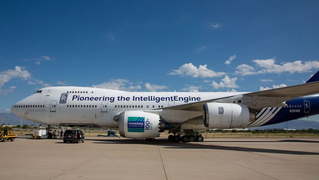 Rolls-Royce realiza voo com Boeing 747 abastecido por biocombustível 100% ecológico