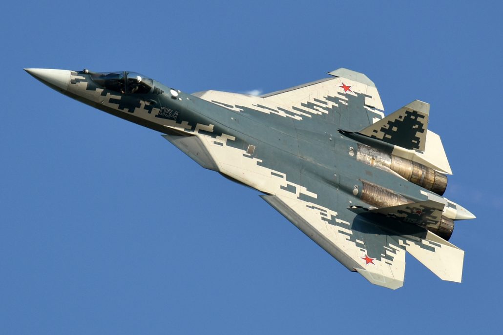 Sukhoi Su-57, avião de caça russo, é usado na guerra contra a Ucrânia - Wikimedia Commons