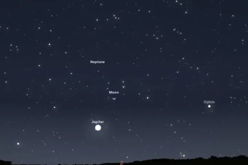 A lua vai estar próximo a Júpiter nesta terça (21): Confira como observar