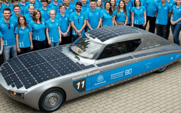 Blue Cruiser carro movido a energia solar