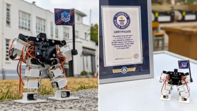 Estudantes criam menor robô humanoide do mundo medindo 14,1 cm de altura