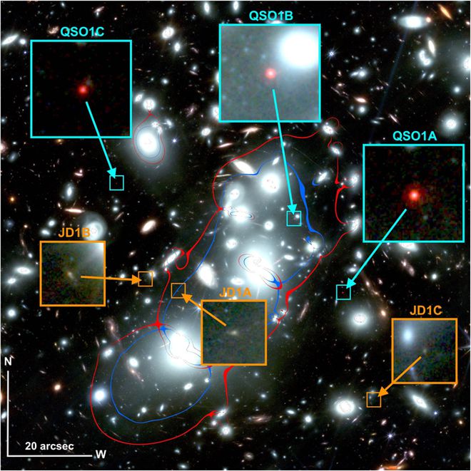James Webb descobre buraco negro supermassivo no início do universo