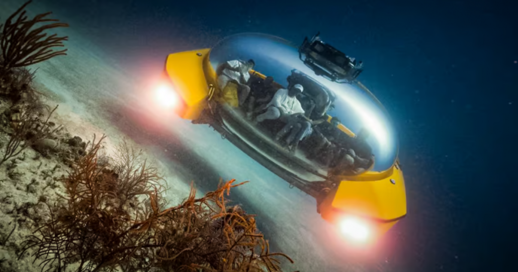 Novo submersível de luxo oferece viagem subaquática de primeira classe
