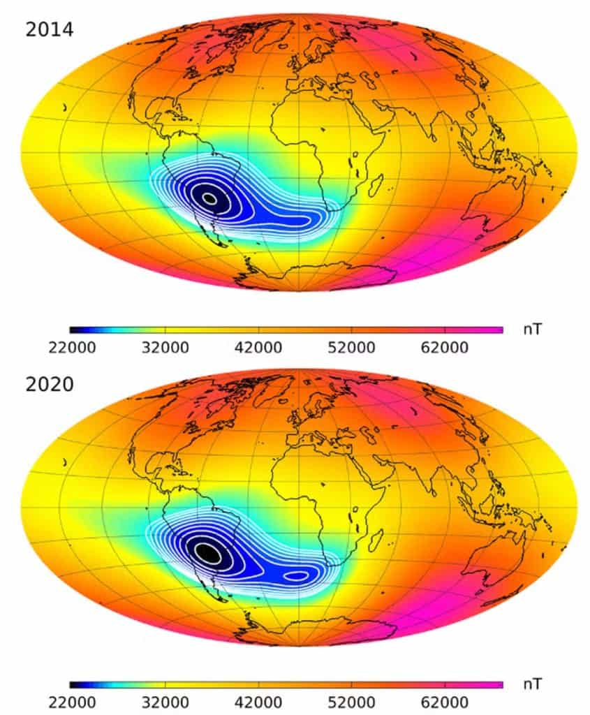 Anomalia magnética no Brasil preocupa NASA