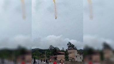 Pedaços de foguete caem em aldeia na China espalhando fumaça tóxica