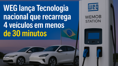 WEG lança Tecnologia nacional que recarrega 4 veículos em menos de 30 minutos