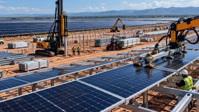 Lightsource bp testa robôs e aço que podem deixar usina solar 22% mais barata e 30% mais rápida